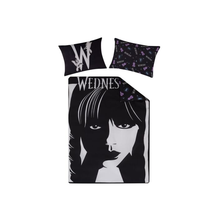 Parure de lit avec Wednesday Addams