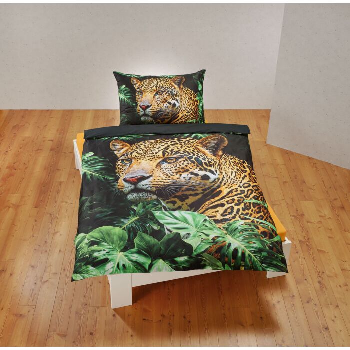 Parure de lit avec motif léopard moderne