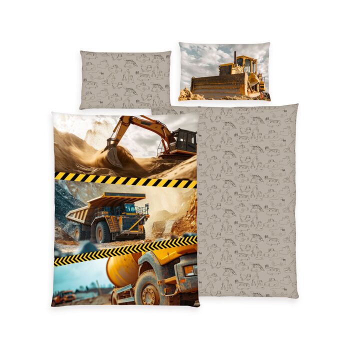 Parure de lit pour les fans d'engins de chantier main product photo