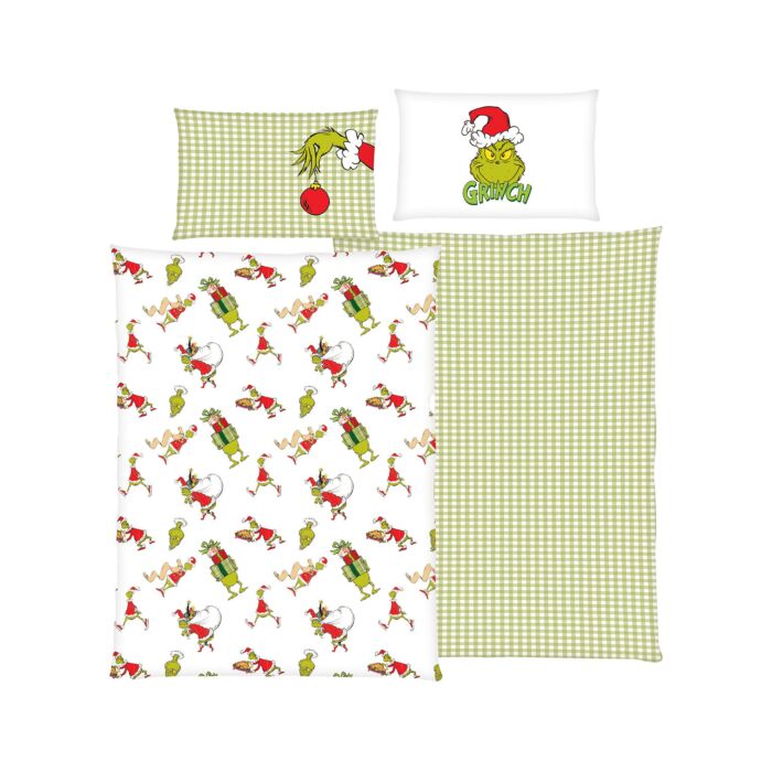 Parure de lit ''Grinch'' avec des motifs festifs main product photo