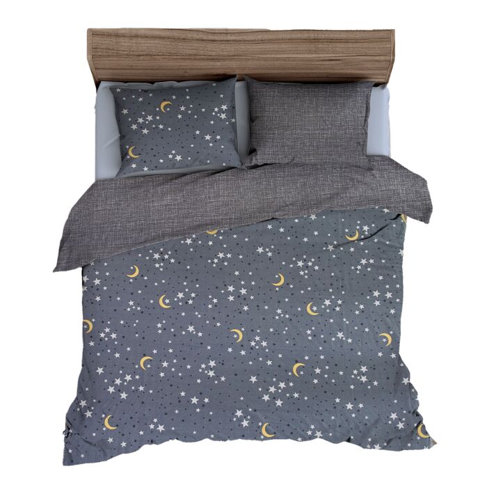 Parure de lit de rêve avec lune et étoiles main product photo