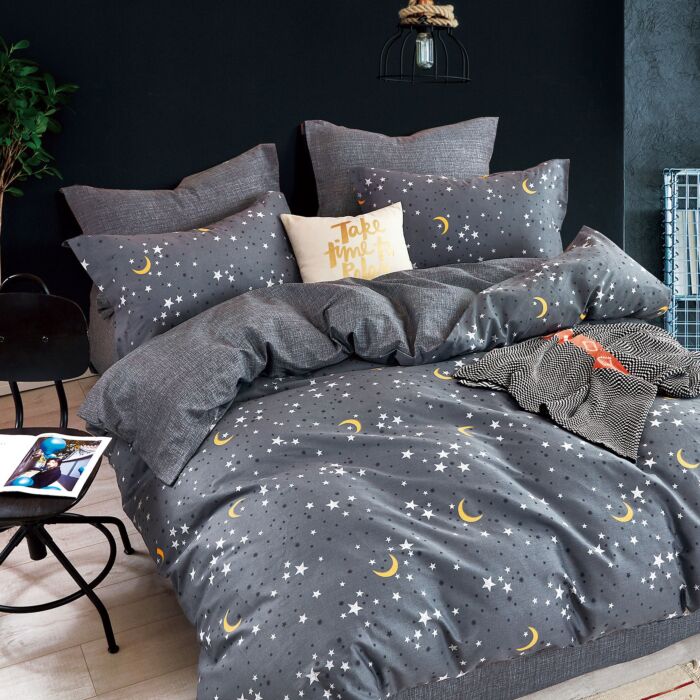 Parure de lit de rêve avec lune et étoiles