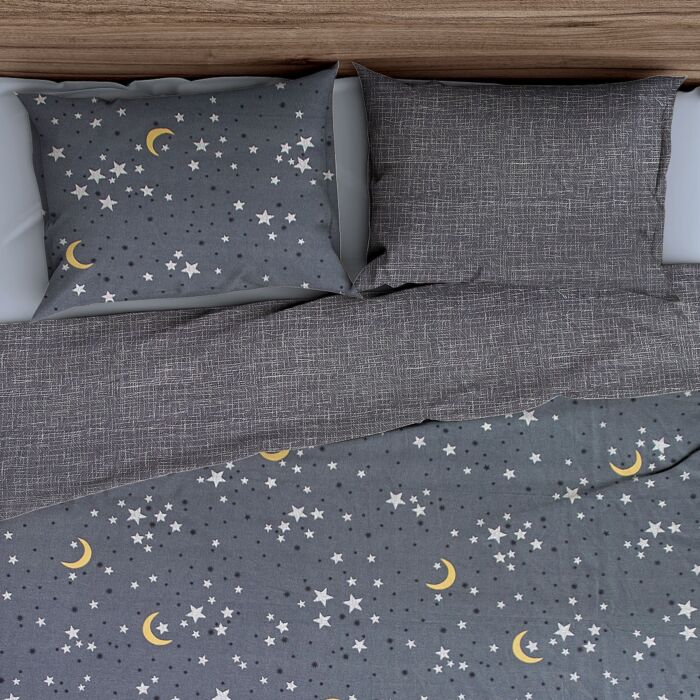 Parure de lit de rêve avec lune et étoiles
