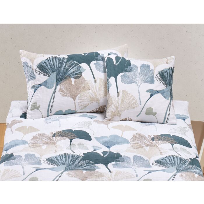 Parure de lit avec un beau motif de gingko