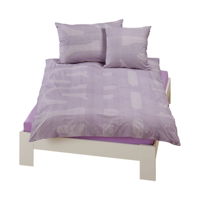 Parure de lit avec motif de lignes main product photo