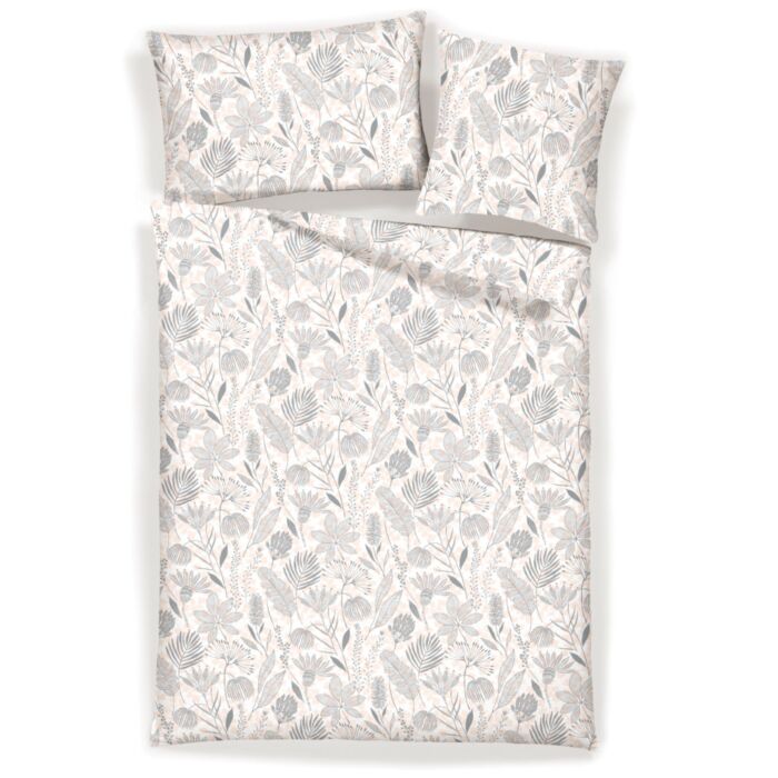 Parure de lit avec motif de fines fleurs main product photo