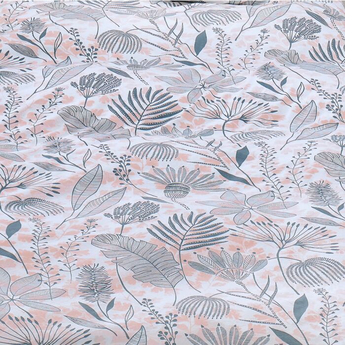 Parure de lit avec motif de fines fleurs