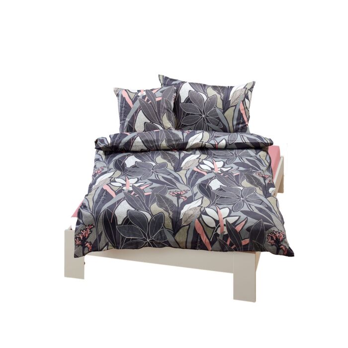 Parure de lit avec design feuillage naturel main product photo