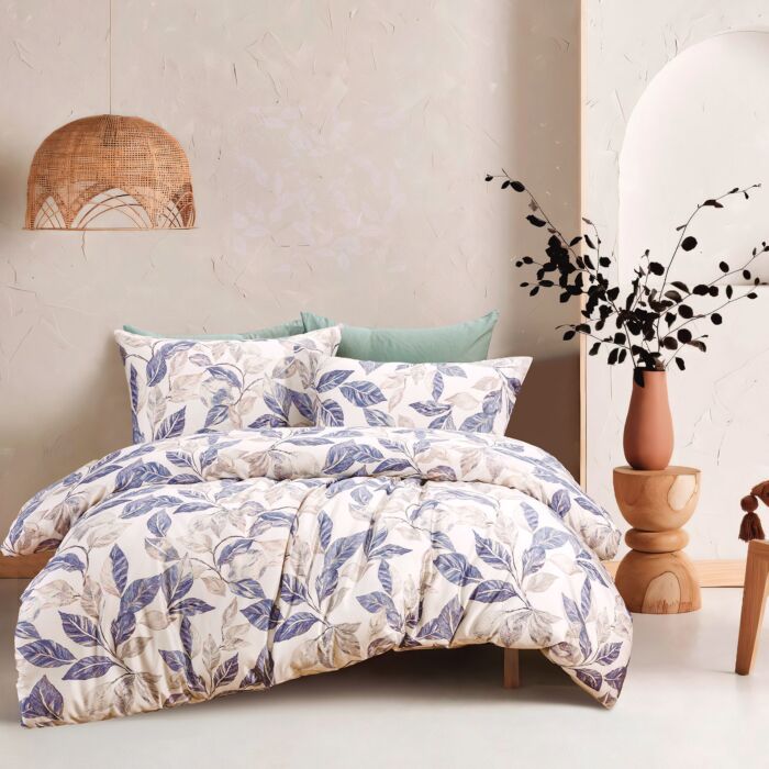 Linge de lit imprimé feuilles