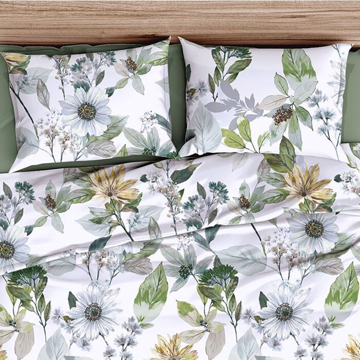 Linge de lit imprimée fleurs