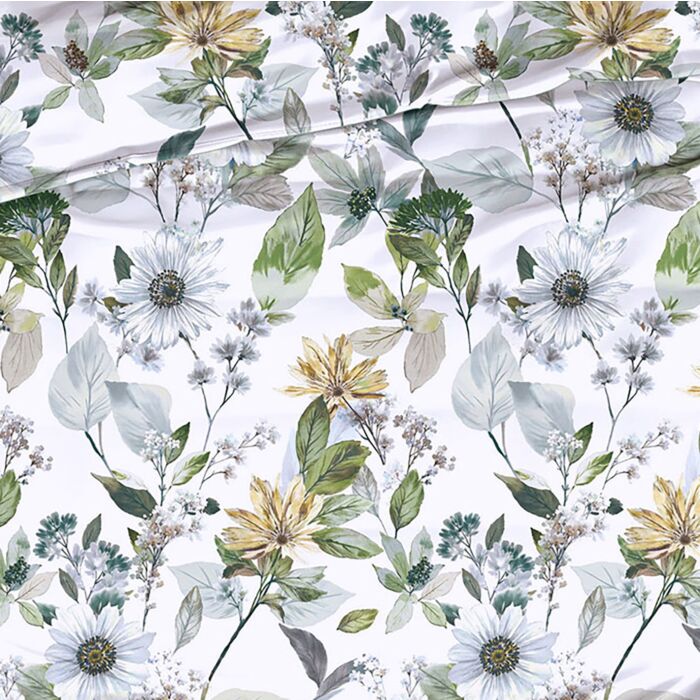 Linge de lit imprimée fleurs