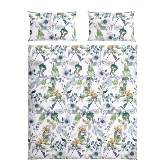 Linge de lit imprimée fleurs