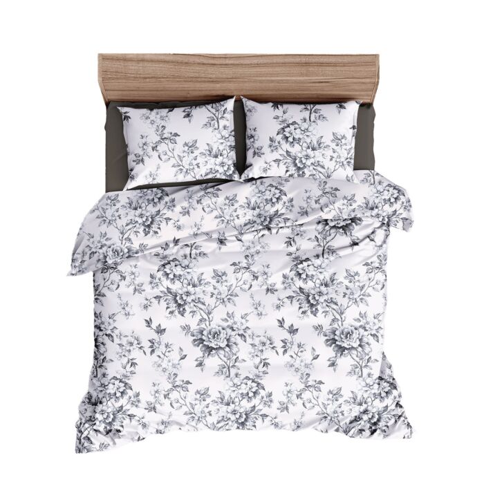 Linge de lit avec un élégant motif de roses main product photo