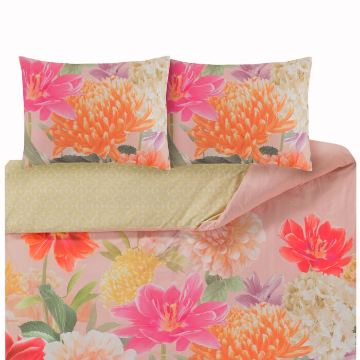 Linge de lit KAS Bettina avec des fleurs
