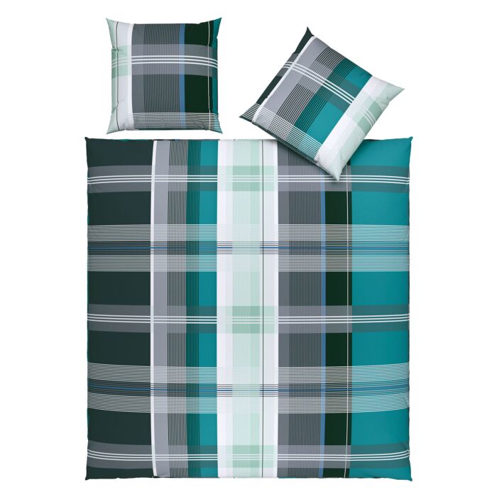 Linge de lit au motif carreaux classique