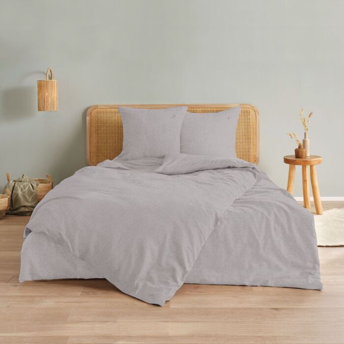 Linge de lit douillet en flanelle de laine, uni