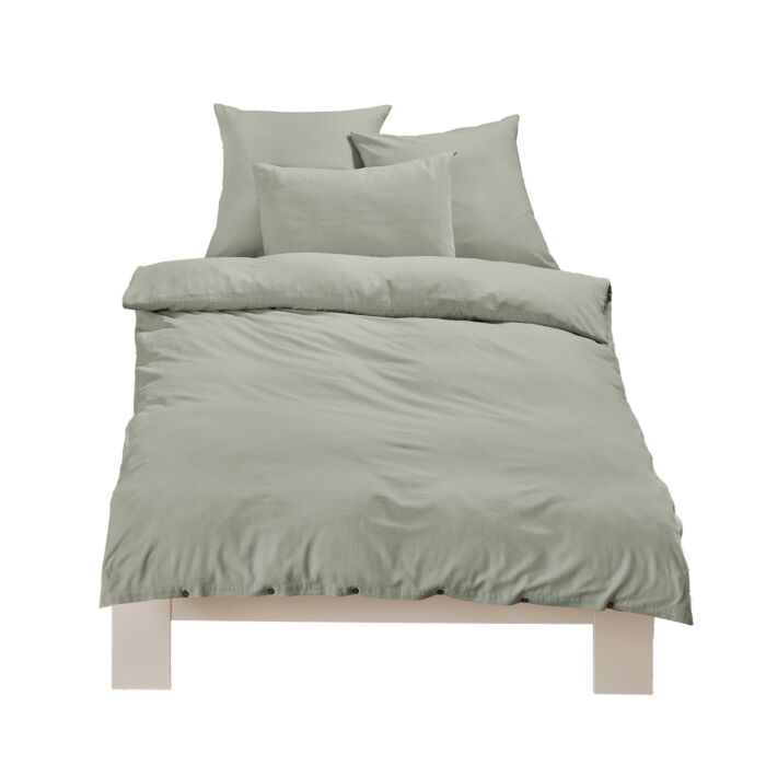 Linge de lit en lin uni main product photo