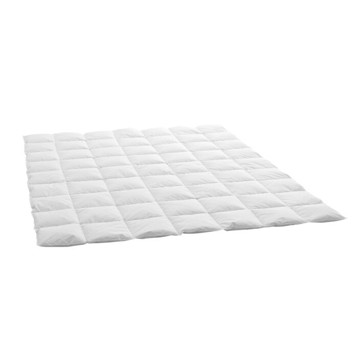 Duvet piqué en carreaux Swiss Dream Light by billerbeck blanc