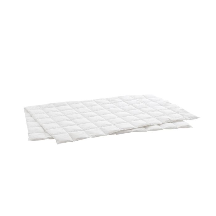 Duvet piqué en carreaux Swiss Dream Super Light by billerbeck blanc