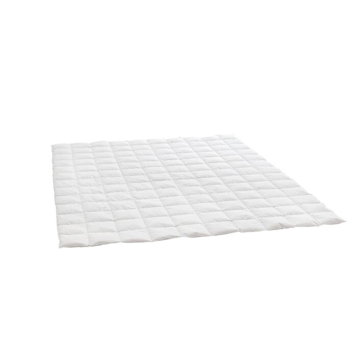 Duvet piqué en carreaux Swiss Dream Super Light by billerbeck blanc
