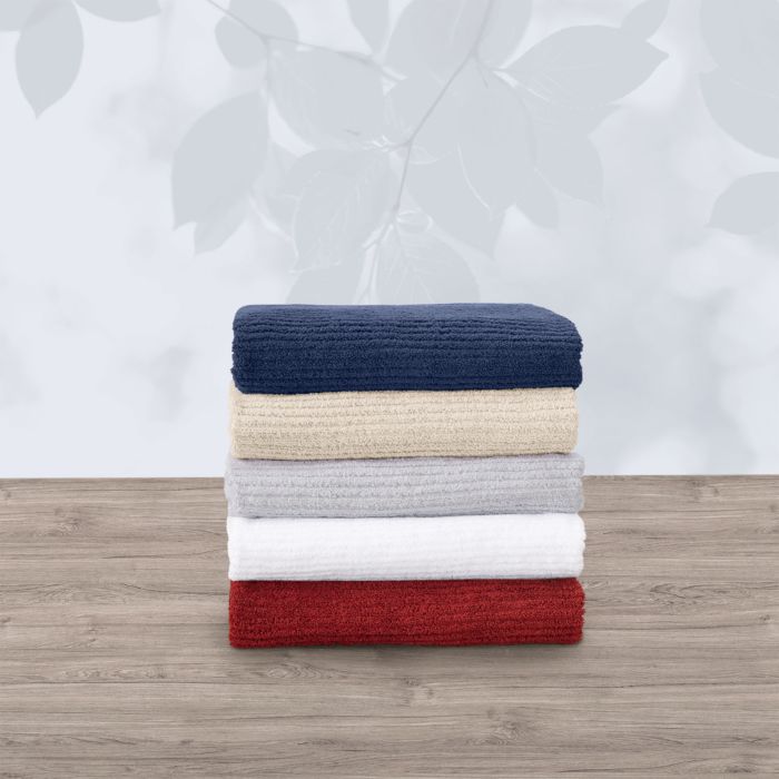 Linge éponge au look côtelé en coton main product photo