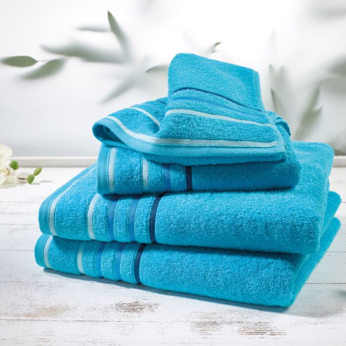 Neu.haus] Lot De 5 Serviette éponge Serviette De Bain 70 X 140 Cm 100% Coton Gris