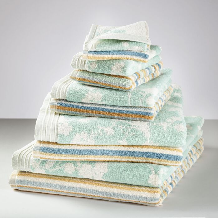 Linge de bain avec un élégant motif à rayures