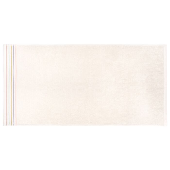 Linge éponge Alessa avec bordure à rayures multicolores