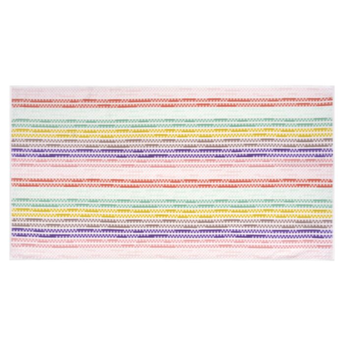 Linge éponge Alana à motif cubes colorés
