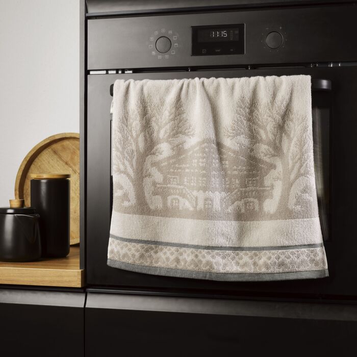 Lot de 2 linges de toilette avec motif de papier découpé