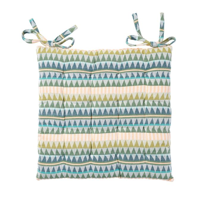 Coussin de siège motif triangle