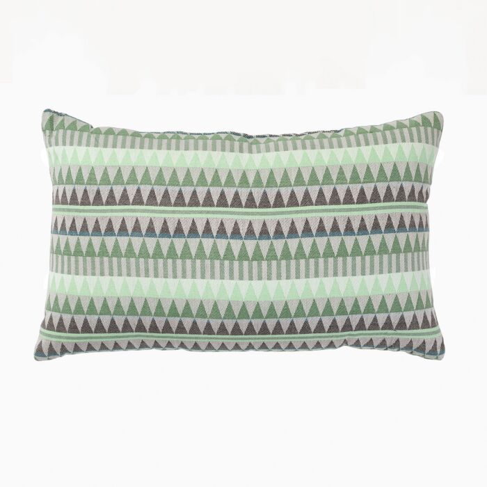 Coussin décoratif à motif géométrique triangle