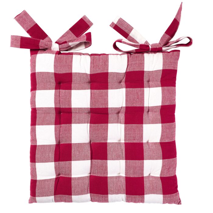 Coussin de siège au motif écossais classique