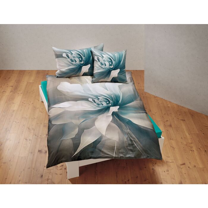 Linge de lit au design floral aquarelle main product photo