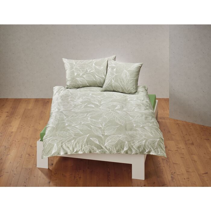 Linge de lit à motif feuillage élégant main product photo