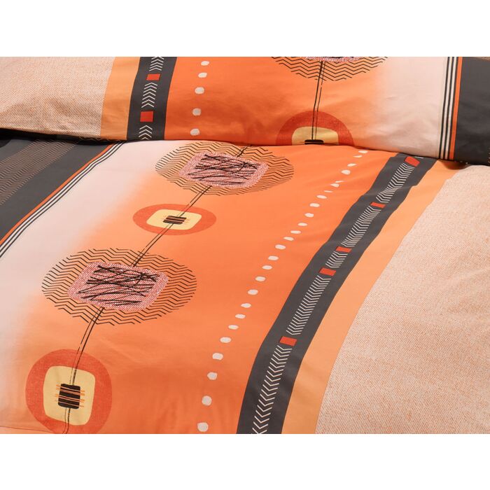 Draps-housses aux coloris assortis: mandarine, anthracite