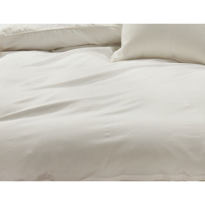 Linge de lit uni en satin avec liseré