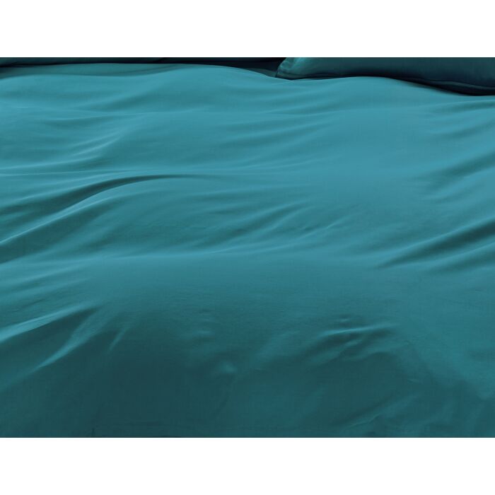 Linge de lit uni en satin avec liseré