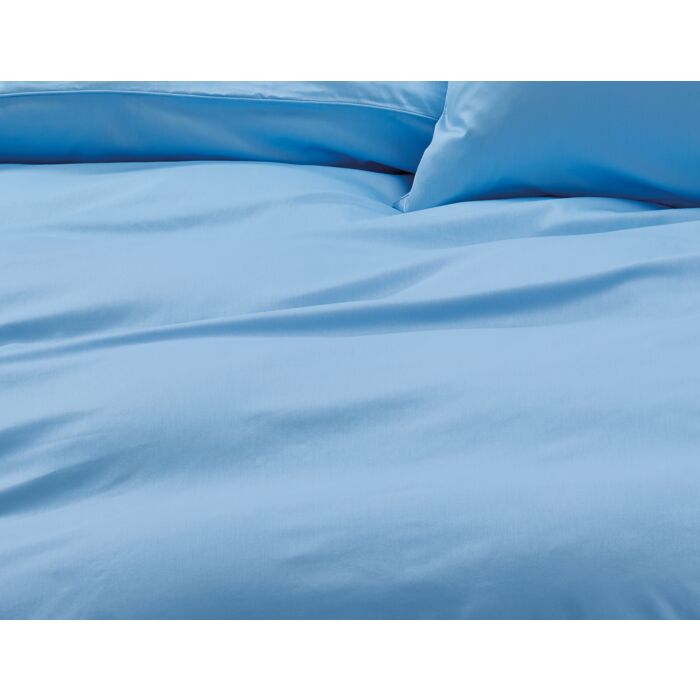 Linge de lit uni en satin avec liseré