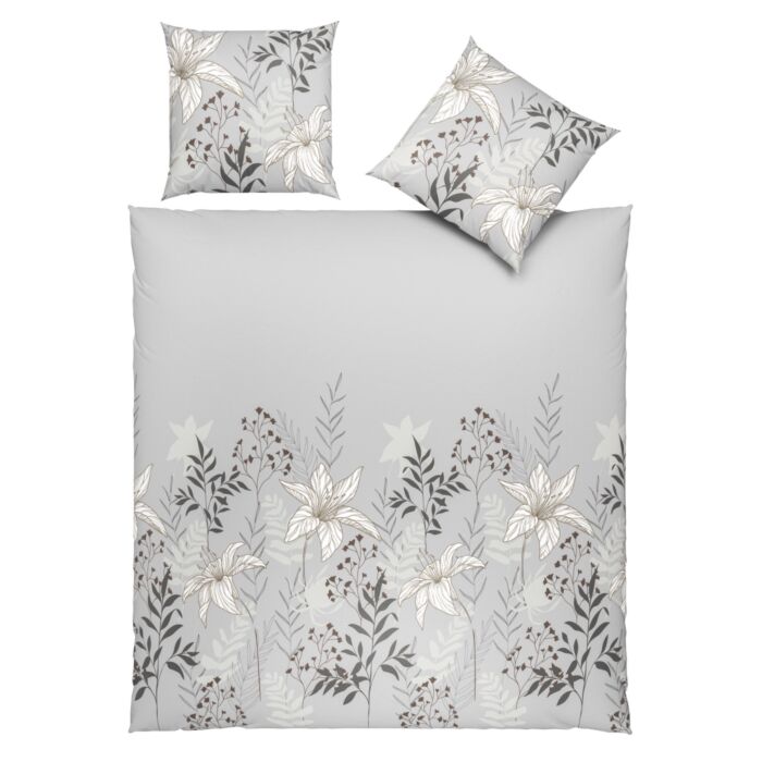 Linge de lit à motifs de lys