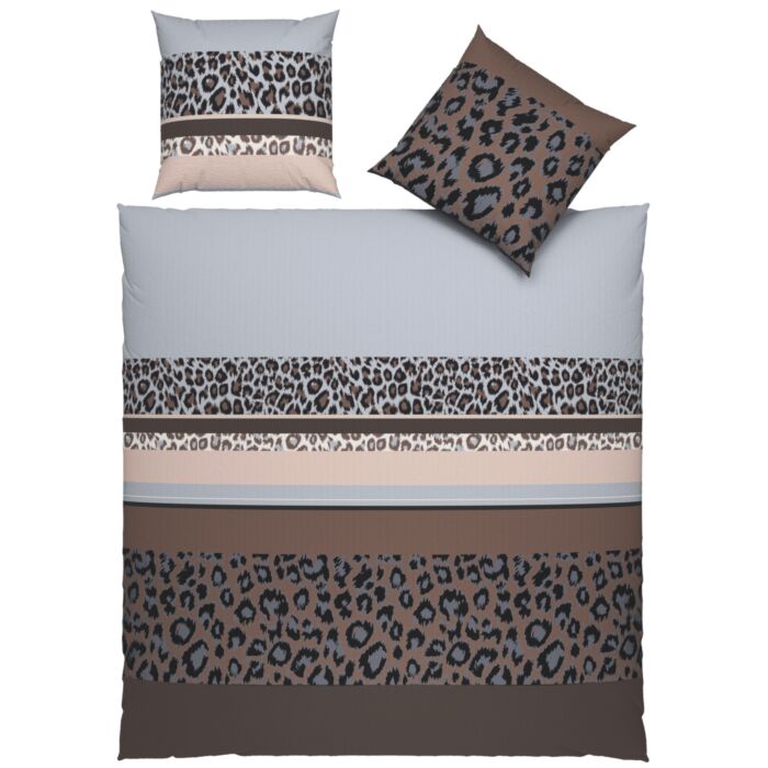 Linge de lit au motif léopard moderne