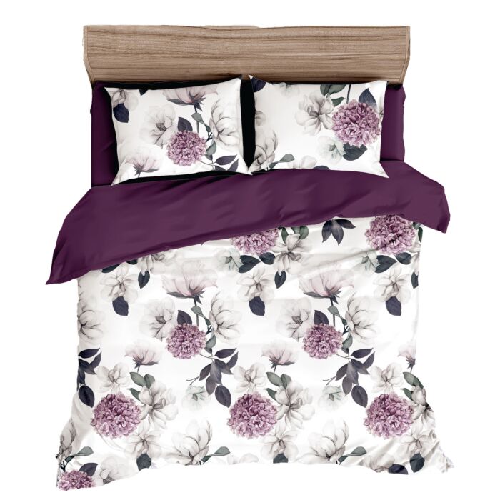 Parure de lit avec motif fleuri