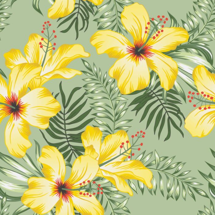 Linge de lit Fleurs tropicales