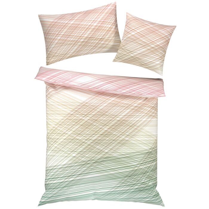 Linge de lit à fines rayures discrètes