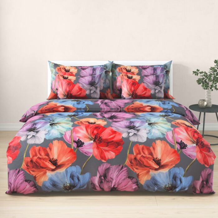 Linge de lit à imprimé floral décoratif