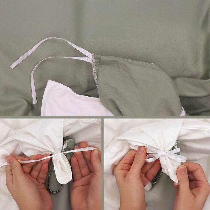 Linge de lit au design de feuilles délicat