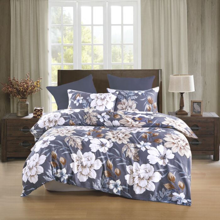 Linge de lit à l'élégance florale