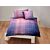 Linge de lit satiné avec dégradé de couleurs et motif à carreaux