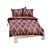 Linge de lit design moderne rouille
