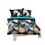 Linge de lit élégant en satin au motif gingko